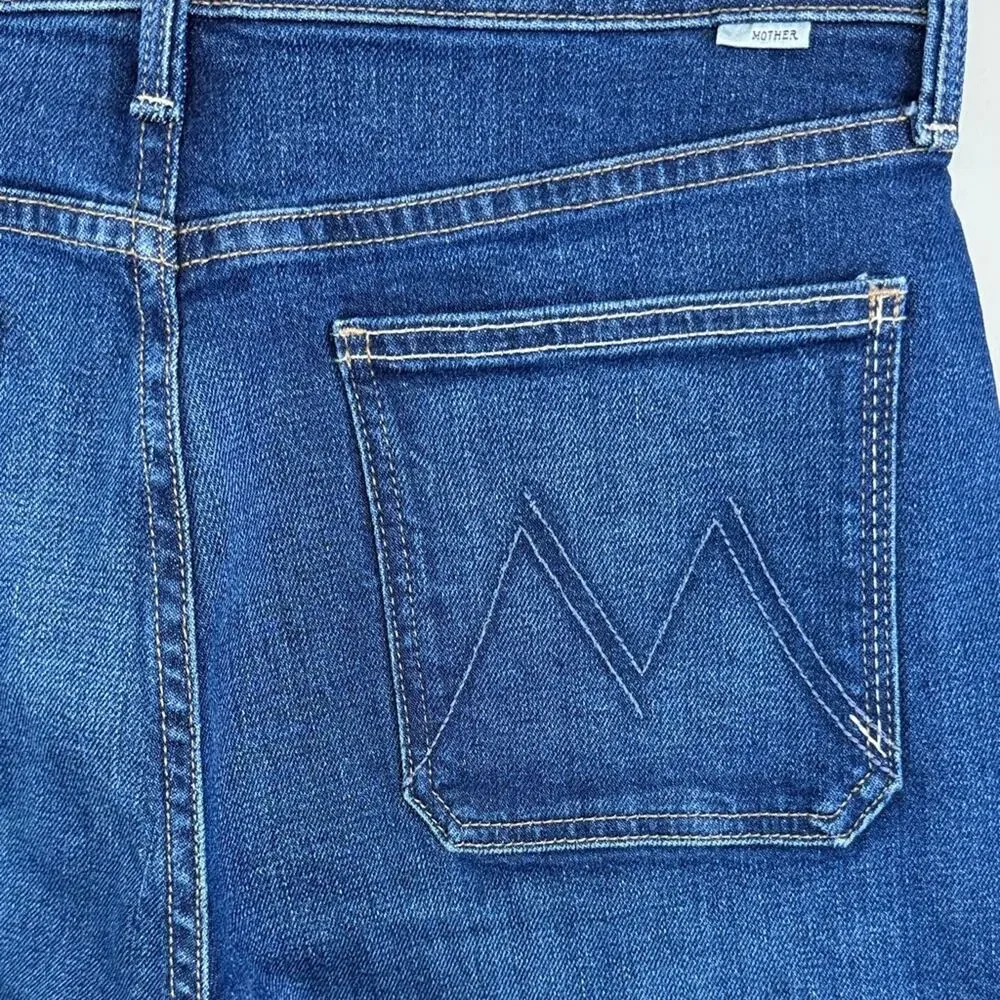 NWT! MOTHER The Lil Rambler Patch Pocket High Waist Straight Leg Jeans size 31P - Picture 10 of 16